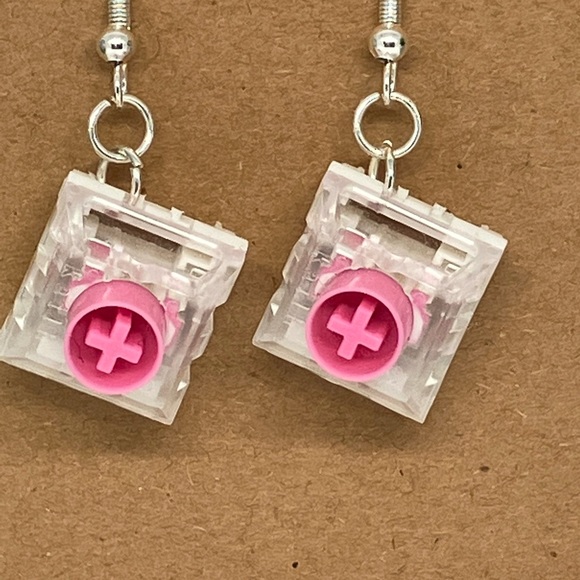Handmade Keyboard Switch Earrings - Picture 2 of 2